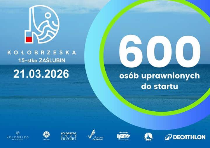 Mamy już 600 biegaczy na starcie Kołobrzeskiej 15-stki Zaślubin!